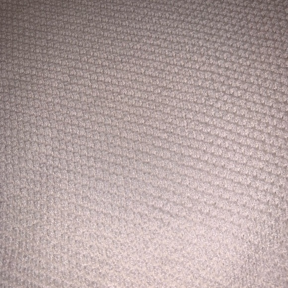 Ann Taylor Cream Ruffle Bell Sleeve Bow Cuff Waffle Knit Crew Neck Sweater Small - Picture 6 of 7